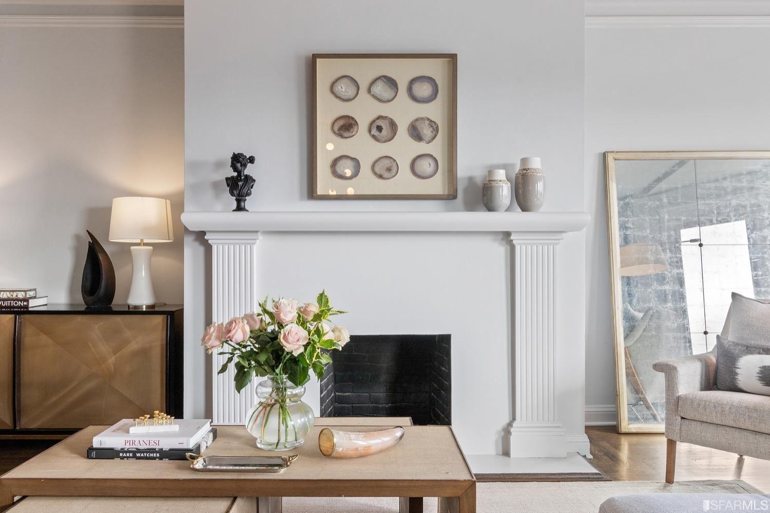 2111 Hyde Street, Unit 503 interior fireplace