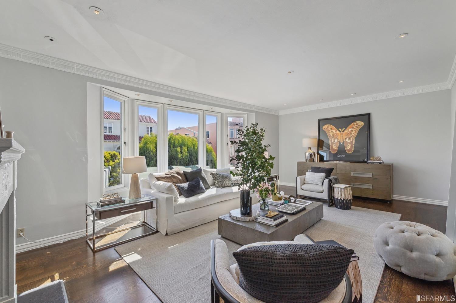 are with butterfly, living room, windows