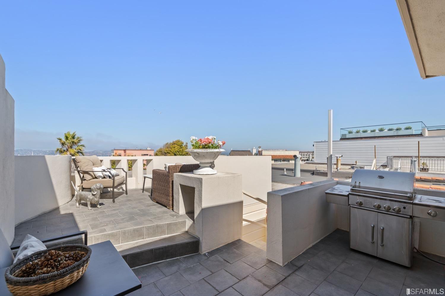 back patio with deck