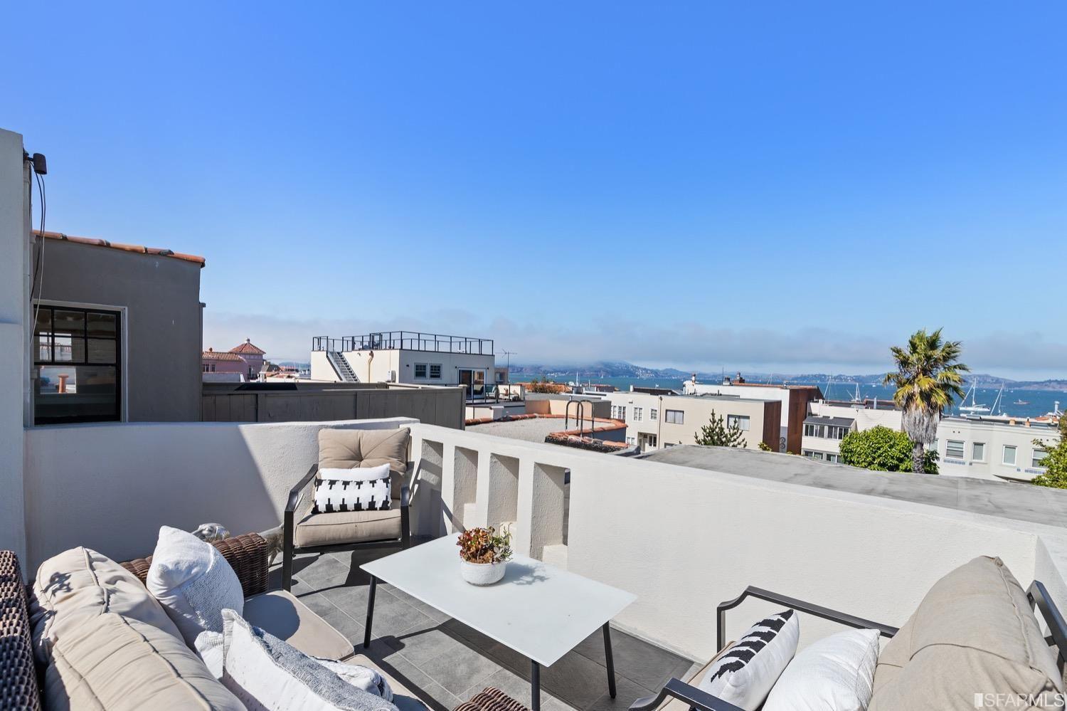 patio overlooking city