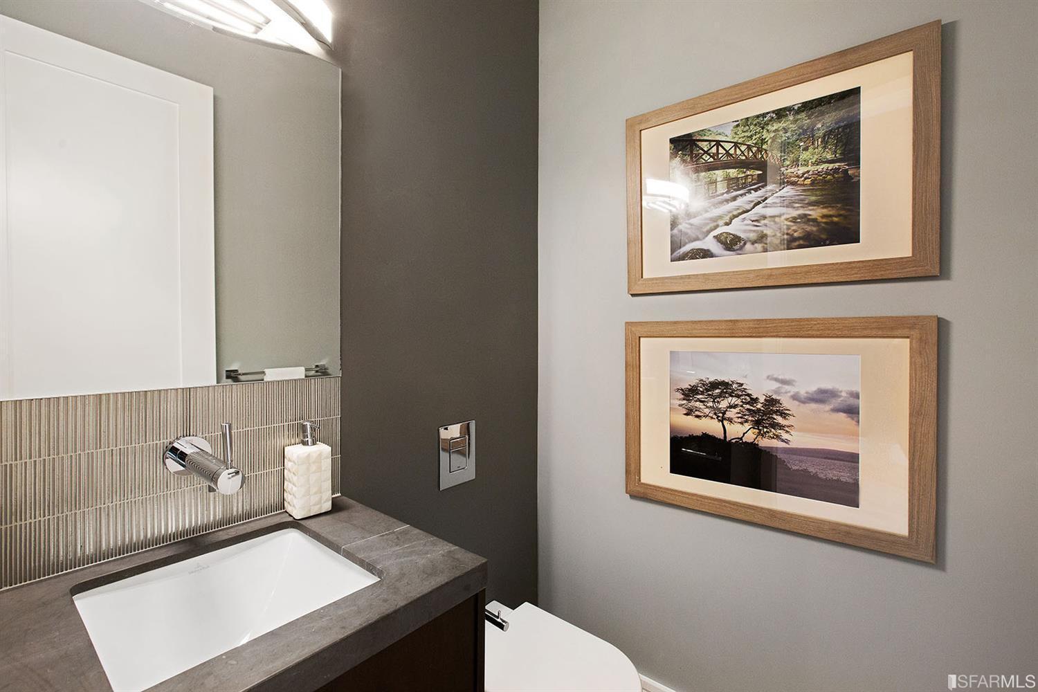 Bathroom sink in SF residence