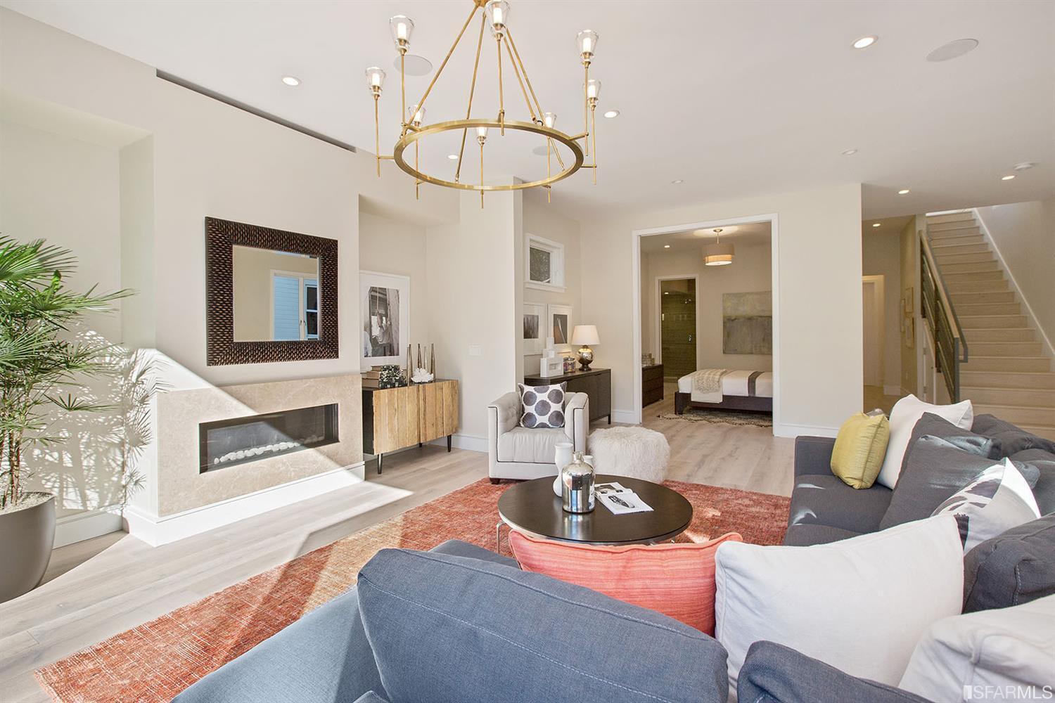 Downstairs family room SF residence