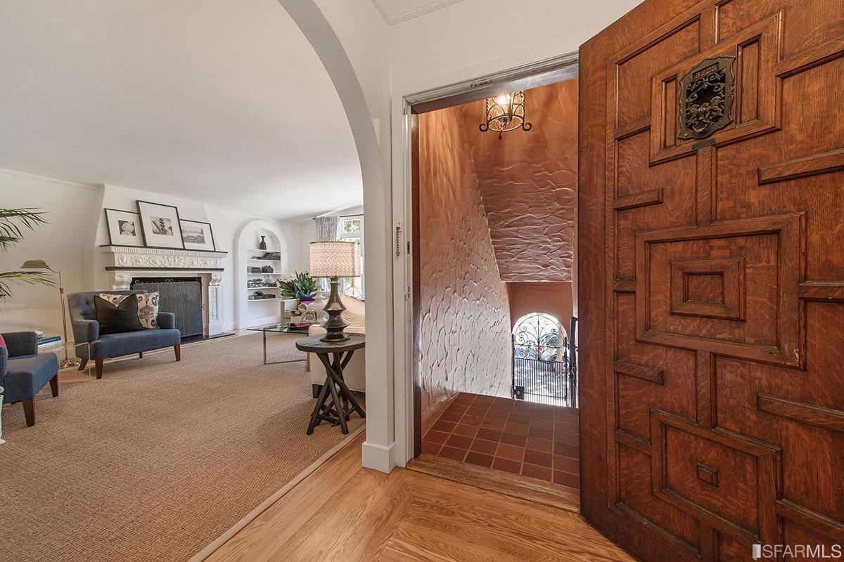 living room open door