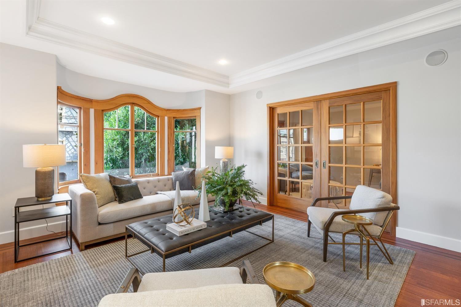 217-219 16th Avenue Third view of living room with French doors. 